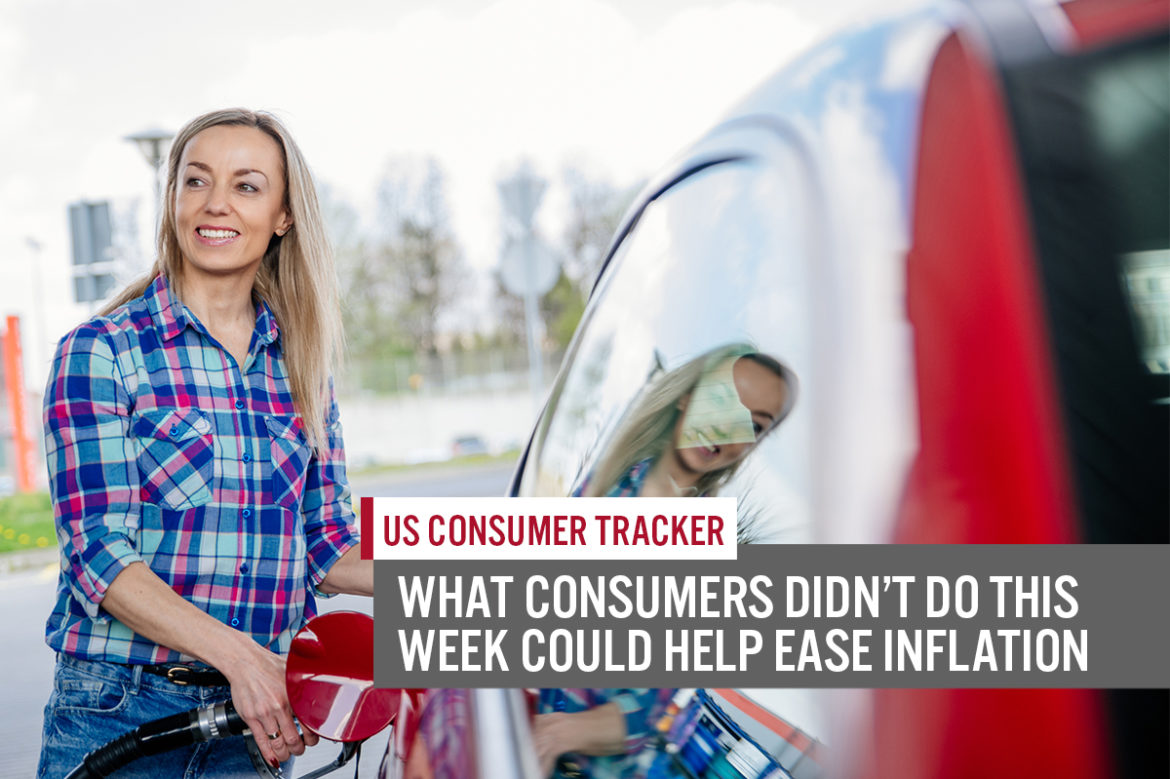 US Consumer Tracker: What Consumers Didn’t Do This Week Could Help Ease Inflation