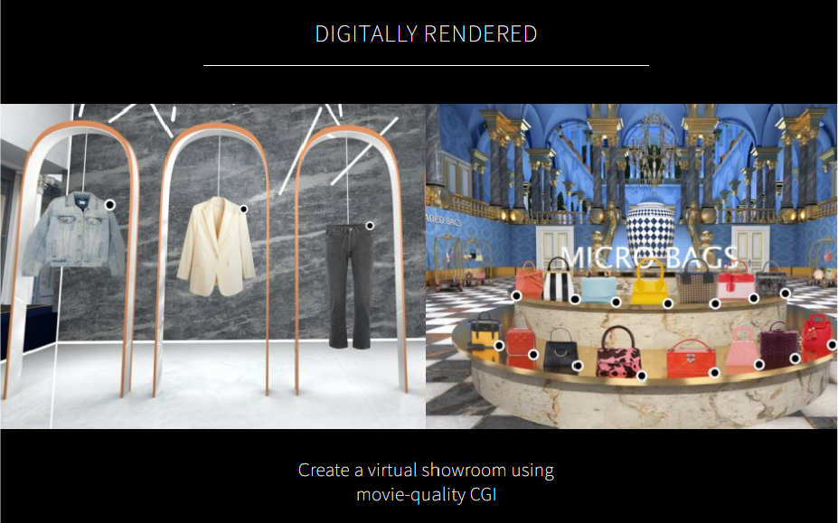 Virtual showrooms created by Obsess 