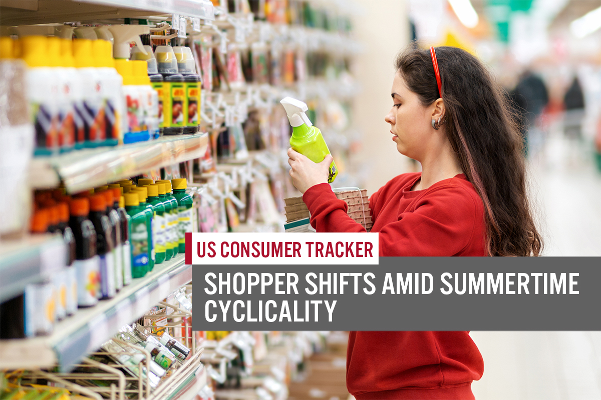 US Consumer Tracker: Shopper Shifts Amid Summertime Cyclicality