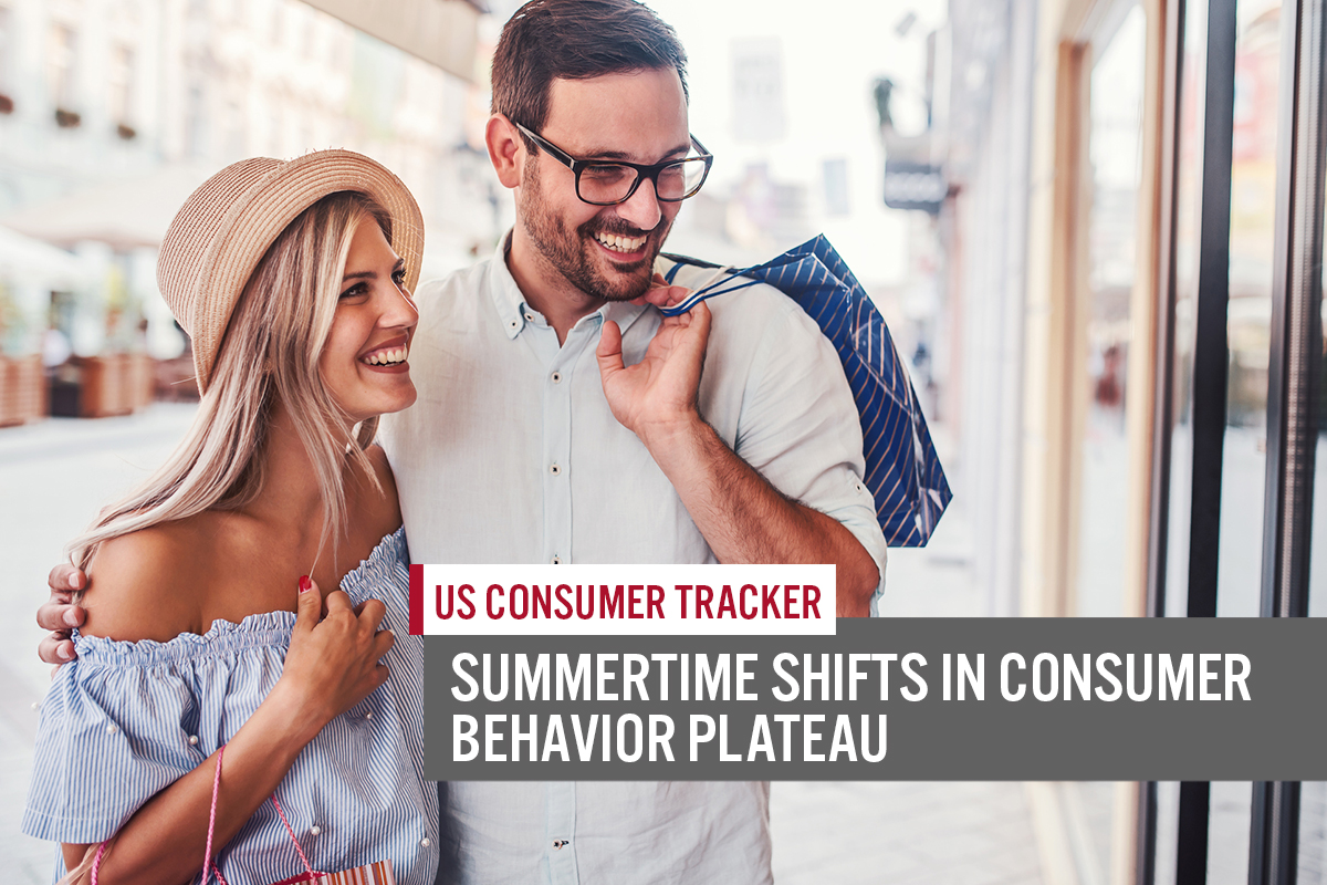 US Consumer Tracker: Summertime Shifts in Consumer Behavior Plateau