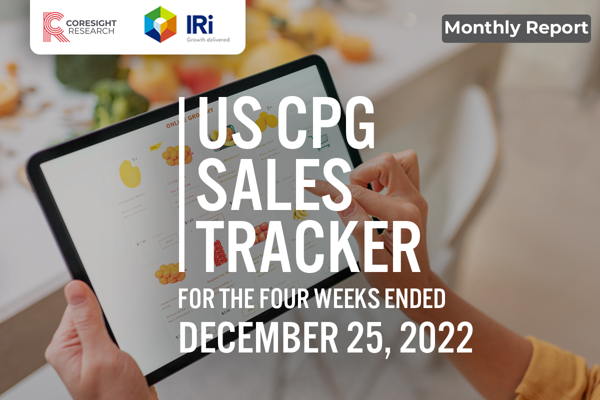 US CPG Sales Tracker: Online Food and Beauty Growth Taper Off Further