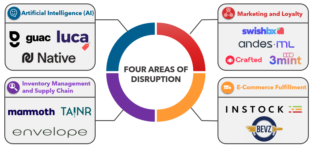 A diagram of different areas of disruption Description automatically generated